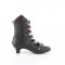 Flora-1035 - Black Vegan Leather