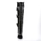 GLAM-300 - Black Vegan Leather Velvet