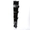 GLAM-300 - Black Vegan Leather Velvet
