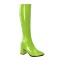 Funtasma Gogo-300 - Lime Green Stretch Patent