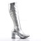 Funtasma Gogo-300 - Silver Stretch Pu