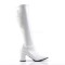Funtasma Gogo-300 - White Stretch Patent