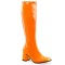 Funtasma GOGO-300UV - Neon Orange Stretch Patent