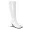 Funtasma Gogo-300Wc - White Stretch Patent