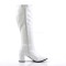 Funtasma Gogo-300Wc - White Stretch Patent