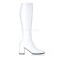 Funtasma Gogo-300 - White Stretch Patent