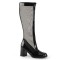 GOGO-307 - Black Stretch Patent Mesh