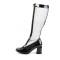 GOGO-307 - Black Stretch Patent Mesh