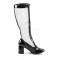 GOGO-307 - Black Stretch Patent Mesh