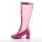 GOGO-307 - Baby Pink Stretch Patent Mesh