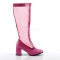 GOGO-307 - Baby Pink Stretch Patent Mesh