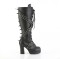 Gothika-108 - Black Vegan Leather