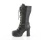 Gothika-152 - Black Vegan Leather