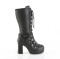 Gothika-152 - Black Vegan Leather