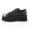 Gravedigger-04 - Black Vegan Leather  
