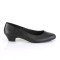 Gwen-01 - Black Faux Leather  