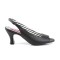 Jenna-02 - Black Faux Leather  