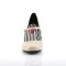 Jenna-06 - Cream Faux Leather Pat  