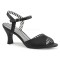 Jenna-09 - Black Faux Leather  