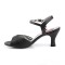 Jenna-09 - Black Faux Leather  