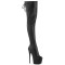 Jubilant-3007 - Black Stretch Faux Leather
