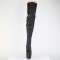 Jubilant-3007 - Black Stretch Faux Leather