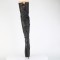 Jubilant-3007 - Black Stretch Faux Leather