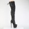 Jubilant-3007 - Black Stretch Faux Leather