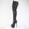 Jubilant-4012 - Black Stretch Faux Leather