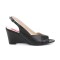 Kimberly-01SP - Black Faux Leather  