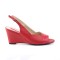 Kimberly-01SP - Red Faux Leather  
