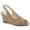 Kimberly-01SP - Taupe Faux Leather  