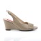 Kimberly-01SP - Taupe Faux Leather  