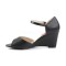 Kimberly-05 - Black Faux Leather  