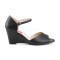 Kimberly-05 - Black Faux Leather  