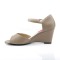 Kimberly-05 - Taupe Faux Leather  