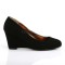 Kimberly-08 - Black Nubuck Suede  
