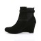 Kimberly-102 - Black Nubuck Suede  