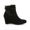 Kimberly-102 - Black Nubuck Suede  