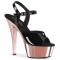 Kiss-209 - Black Pat Rose Gold Chrome  
