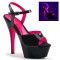 Kiss-209TT - Black Pat Neon Pink  