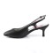 Kitten-02 - Black Faux Leather  