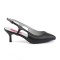Kitten-02 - Black Faux Leather  