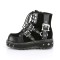 Lilith-278 - Black Vegan Leather Suede  