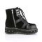 Lilith-278 - Black Vegan Leather Suede  