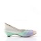 LULU-05 - White Mint Multi Faux Leather