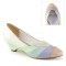 LULU-05 - White Mint Multi Faux Leather