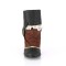 Matey-115 - Black Distressed Pu Brown Microfiber  
