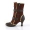 Matey-205 - Brown Distressed PU Microfiber  