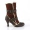Matey-205 - Brown Distressed PU Microfiber  
